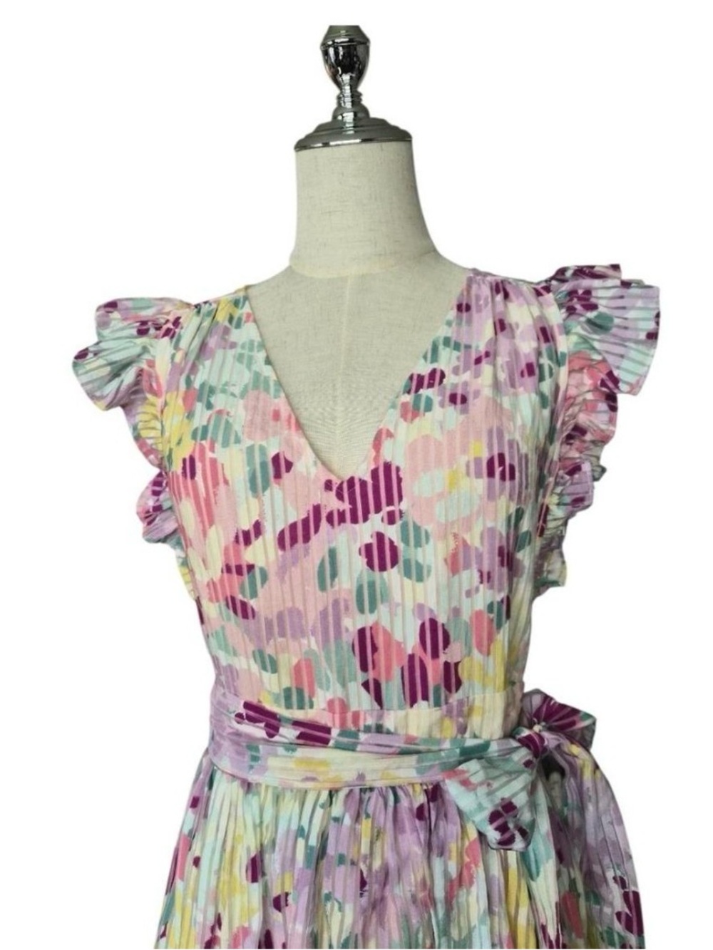 Kate Spade painted pedals burnout dress - Picture 3 of 6